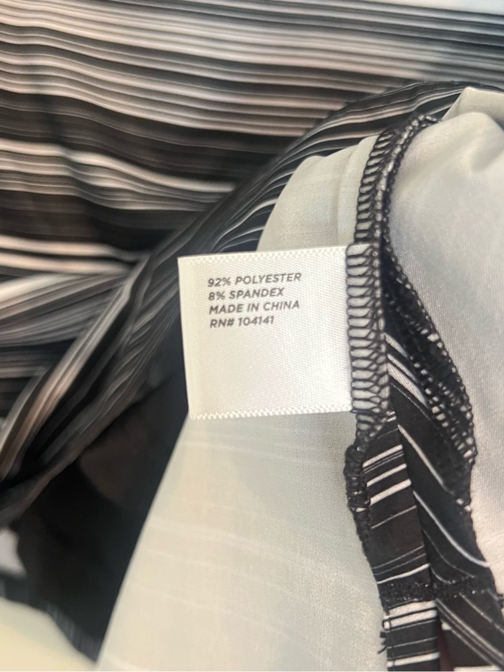 Lady Hagen Black and White Striped Mini Skirt - Picture 8 of 8